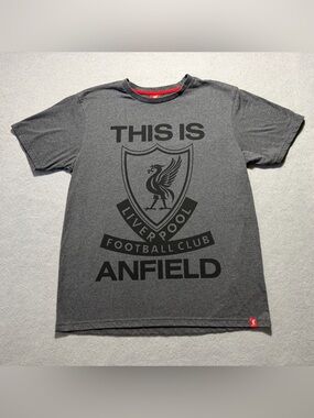 Liverpool FC This Is Anfield T-Shirt Men’s Large Charcoal Gray Soccer Football